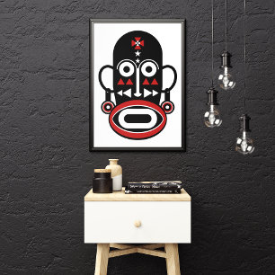 African People Mask Canvas Print
