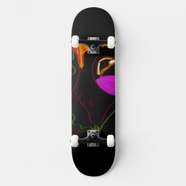 African Phoenix Rising Skateboard (Front)