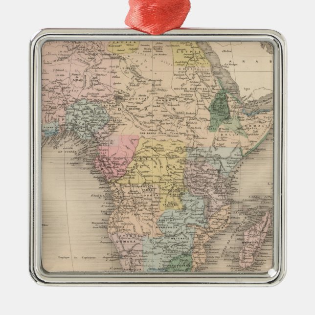 African Politics Metal Tree Decoration (Front)