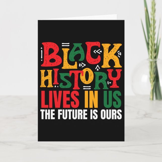 African Pride Juneteenth Black History Month _3  Card (Front)