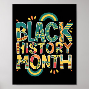 African Pride Men Black History Month 24 7 Bhm Wom Poster