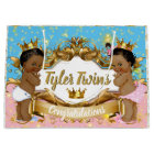 African Prince/Princess Pink/Blue Gold Sparkles