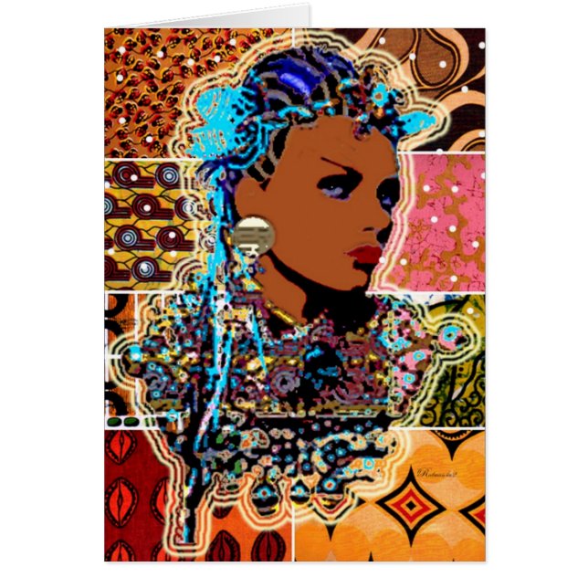 African Princess Greeting Card (Front)