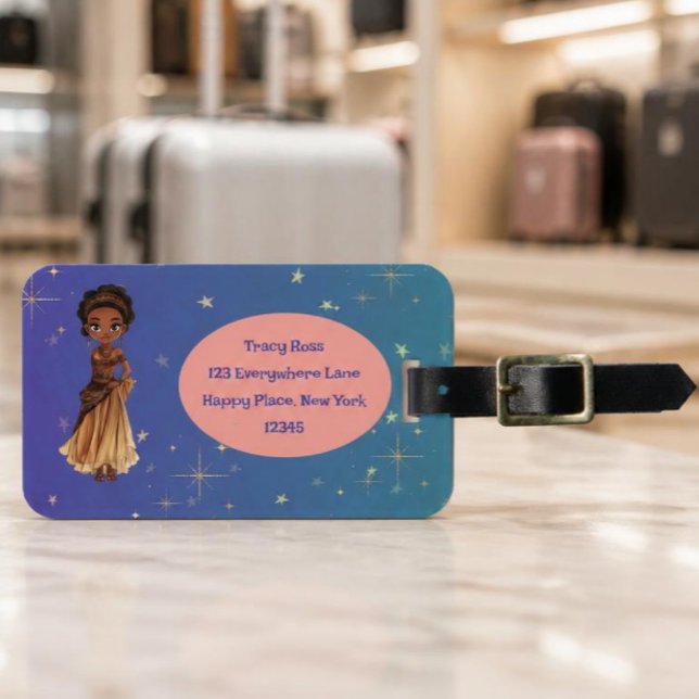 African princess luggage tag (Creator Uploaded)