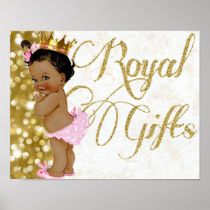 African Princess Royal Gifts Poster Sign