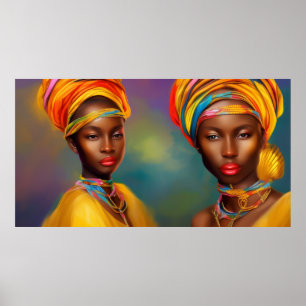 African princess women gold jewellery 2 poster