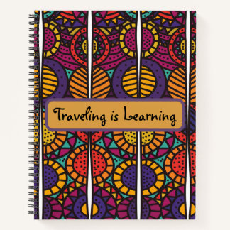 African Print 8.5 x 11 Notebook