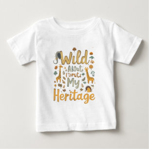 African Print Baby Bib – Proud of My Roots T-Shirt