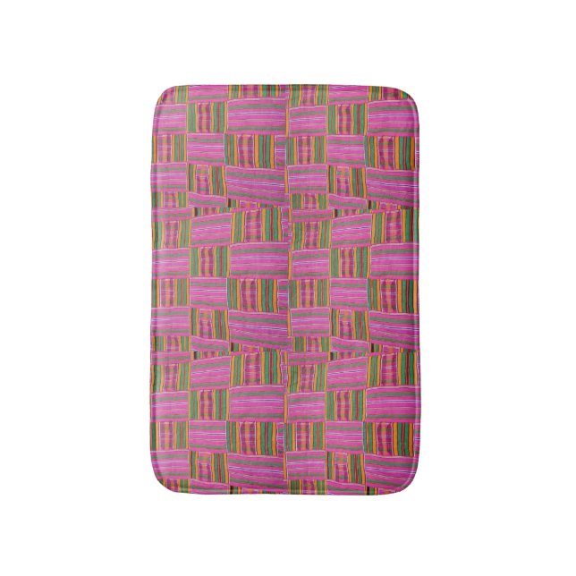 African Print Bath Mat (Front Vertical)