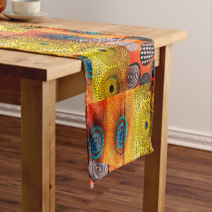 African Print Colour Blocking, Short Table Runner