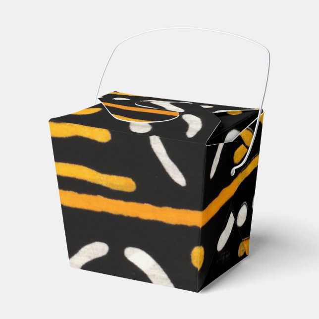 African Print  Favour Box (Front Side)
