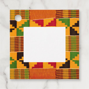 African Print Favour Tags