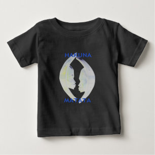 African Print Hakuna Matata Design Baby T-Shirt