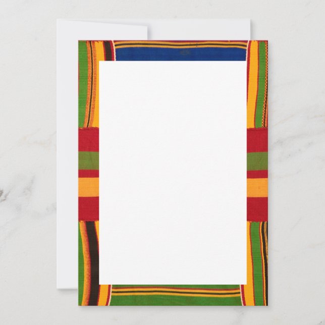 African Print Invitations & Announcements (Front)