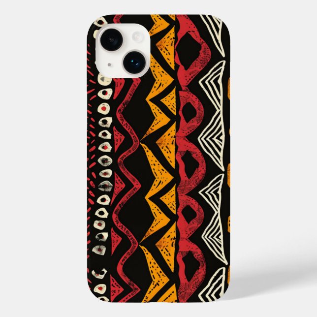 African Print iPhone Plus Case (Back)