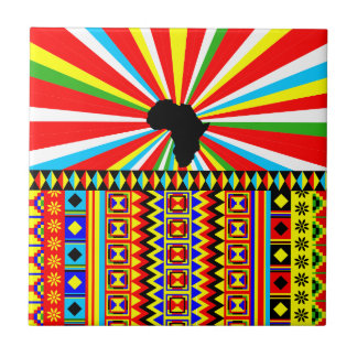 African Print Kente Cloth Tribal Pattern Ankara Tile