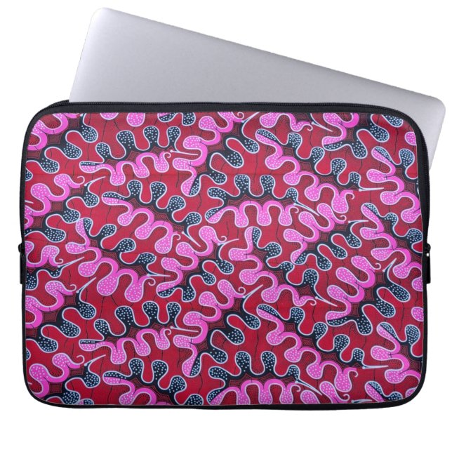 African Print Laptop Sleeve (Front)