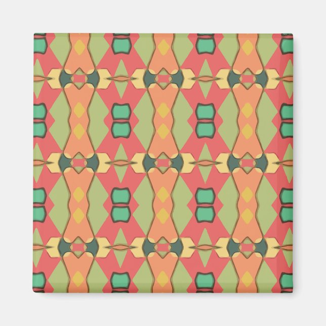 african print magnet (Front)