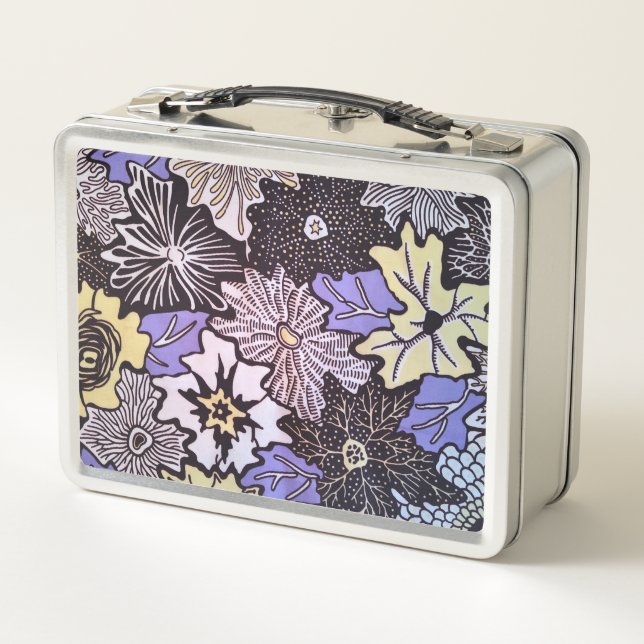 African Print Metal Lunch Box (Back)