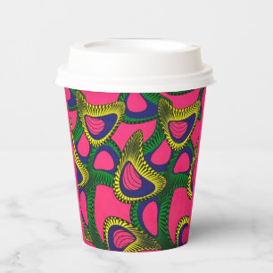 African Print Paper Cups