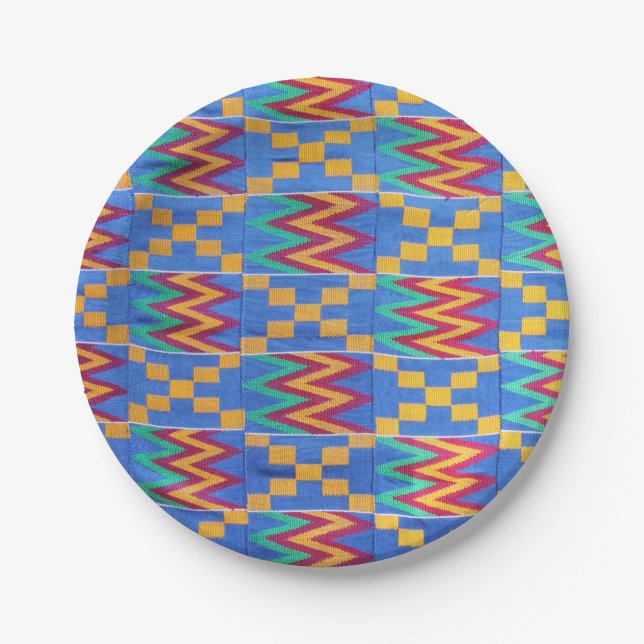 African Print Paper Plate (Front)