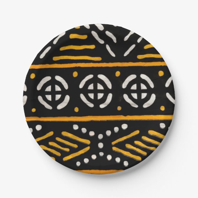 African Print Paper Plate (Front)