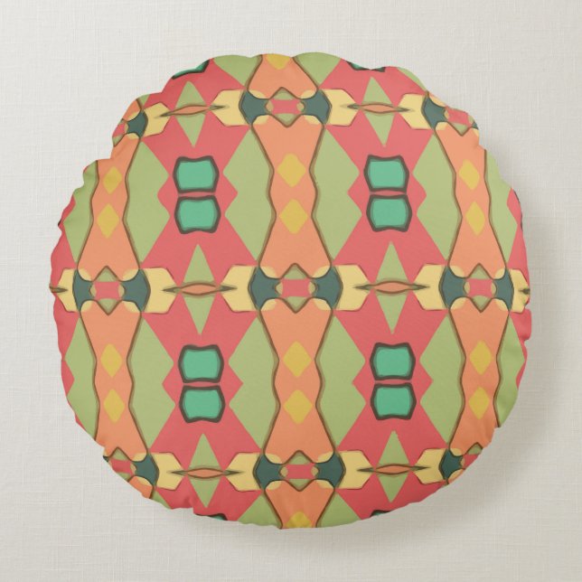 african print pillow (Front)