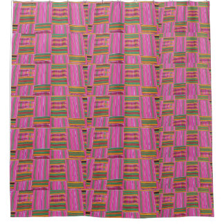 African print shower curtain