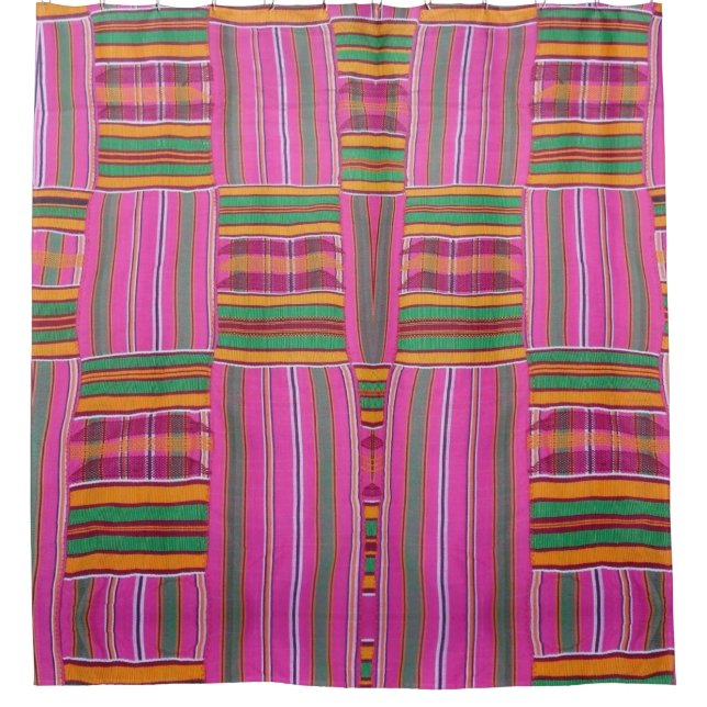 African print shower curtain (Front)