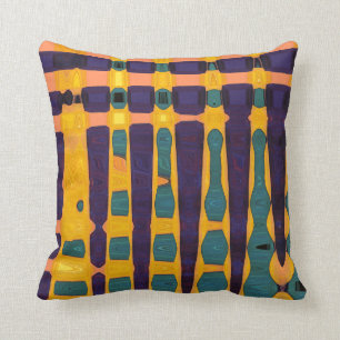 African Print Throw Pillow