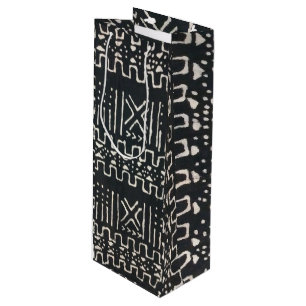 African Print Wine Gift Bag
