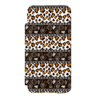 African print with cheetah skin pattern