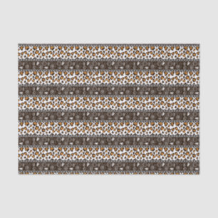 African print with cheetah skin pattern tissue paper