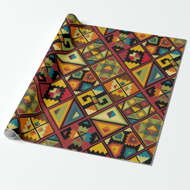 African Print Wrapping Paper (Unrolled)