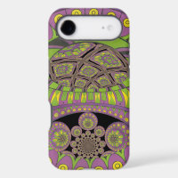 African Purple and Yellow Kaleidoscope Traditional