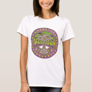 African Purple and Yellow Kaleidoscope Traditional T-Shirt
