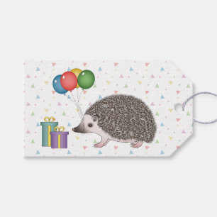 African Pygmy Hedgehog Animal - Happy Birthday Gift Tags