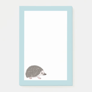 African Pygmy Hedgehog Cute Cartoon Illustration Post-it Notes
