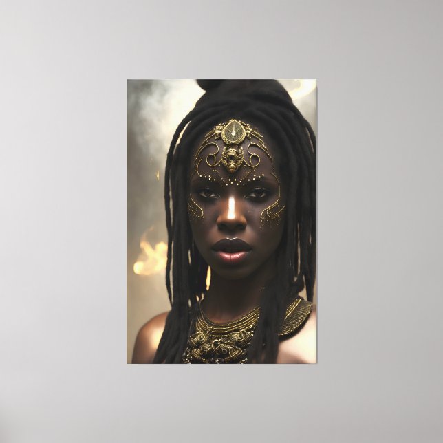African Queen 033 Canvas Print (Front)
