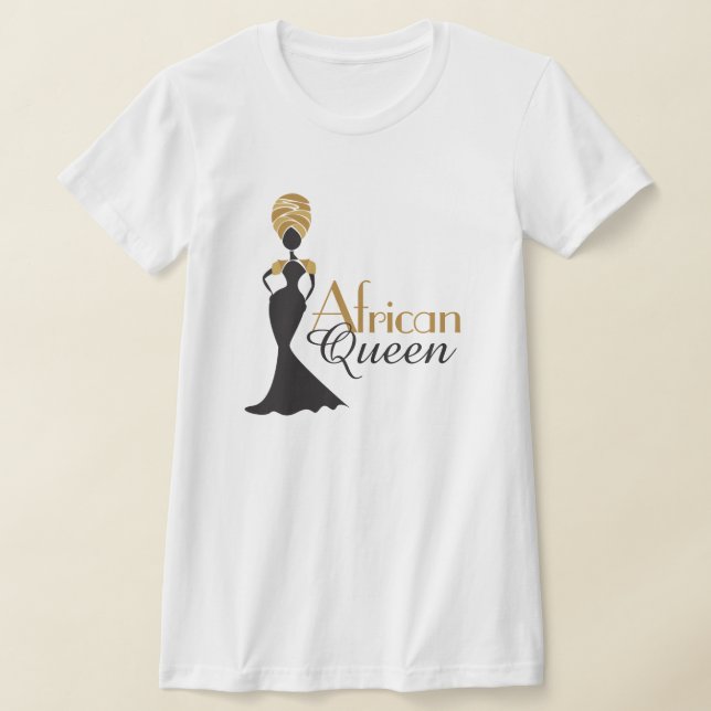 African Queen | Black Women T-Shirt (Laydown)