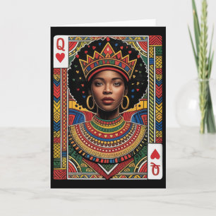 African Queen Card Melanin Black Pride Blm Junetee