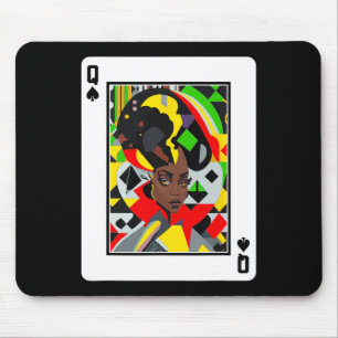 African Queen Card Melanin Black Pride Blm Junetee Mouse Pad