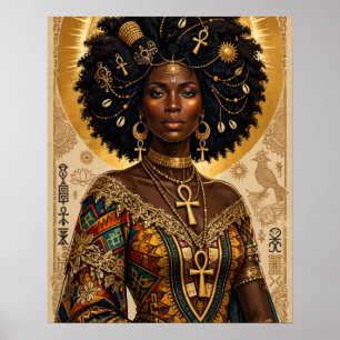 African Queen Halo Poster