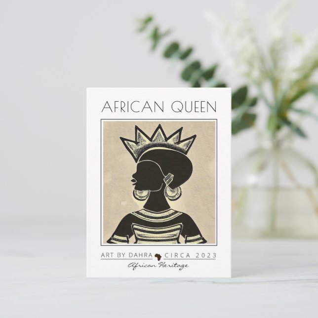 AFRICAN QUEEN POSTCARD (Standing Front)