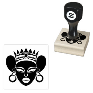 African Queen Rubber Stamp