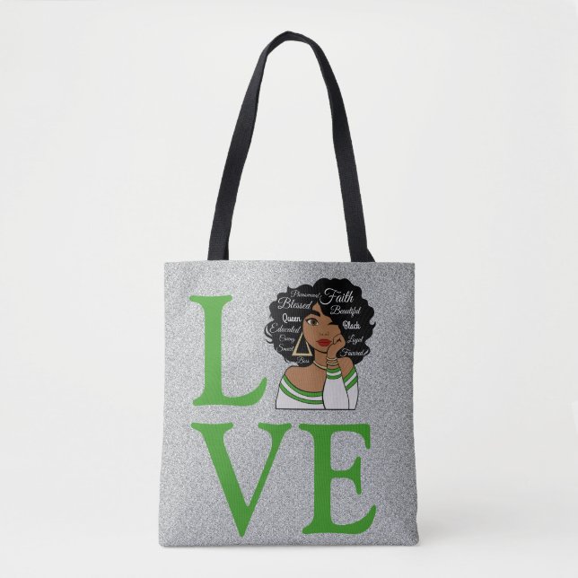 African Queen Tote Bag (Front)