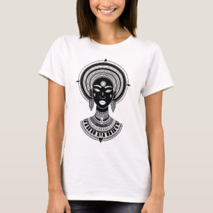 African Queen Tribal – Bold Ethnic Fashion T-Shirt