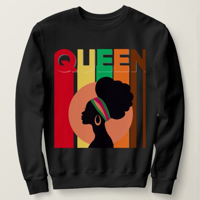 African Queen Women's sweatshirt (Design Front)