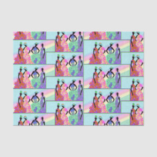 African Rainbow Parade Tissue Paper
