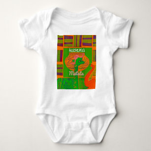 African Red Golden Green Rasta Giraffe Colours Baby Bodysuit